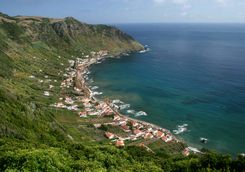 Town on Santa Maria island