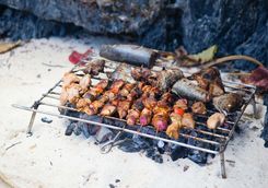 fish meat barbecue