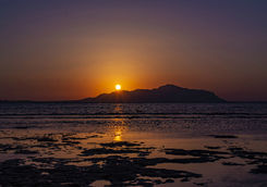 sunset red sea