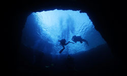 Cave diving in Gozo