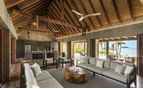 living and kitchen beachfront pool residence