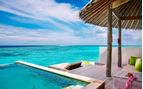 water villa and deck