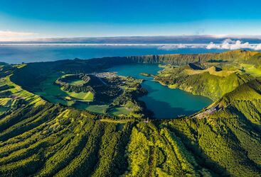 Azores Sao Miguel Miradouro da Vista do Rei