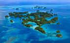 aerial view of the islands of Palau