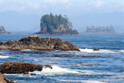 Waves crashing